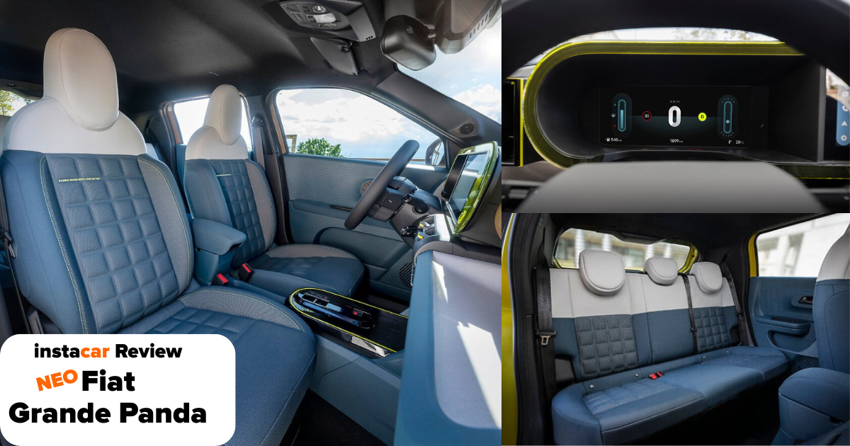 Fiat Grande Panda εσωτερικο λεπτομερειες